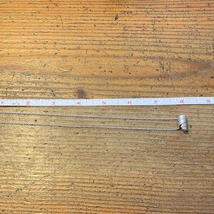 Sterling sage leaf necklace.